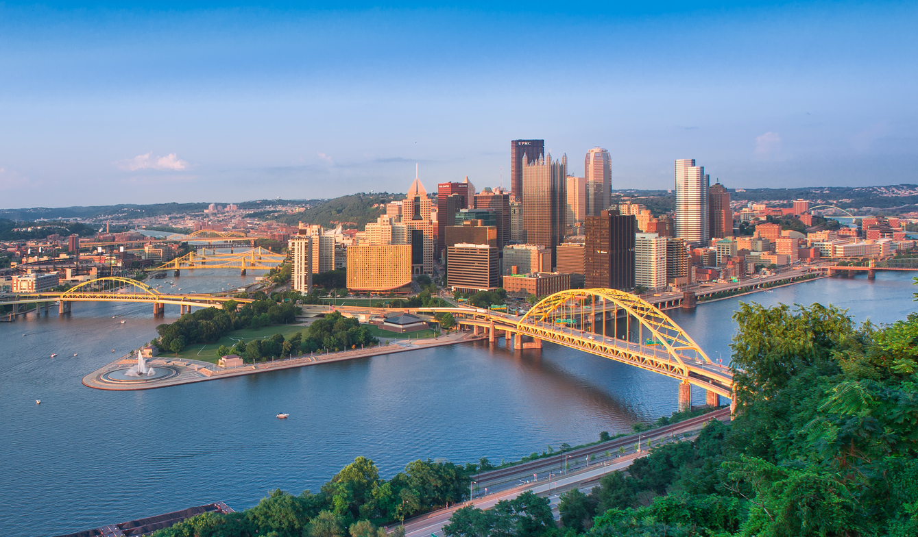 Panoramic Image of Pittsburgh, PA